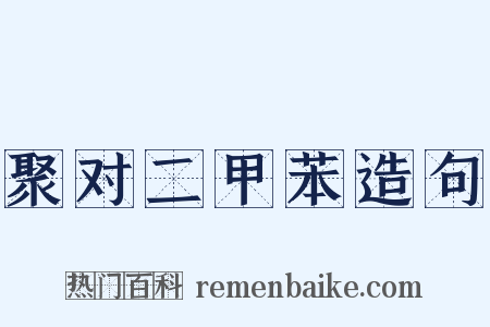 聚对二甲苯造句是什么意思的图片
